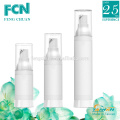 Cosmetic round airless pump plastic cream serum bottles container